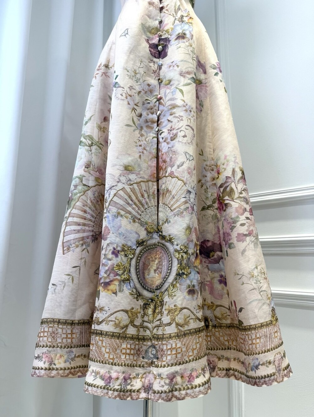 Camilla corset dress with long flared skirt In Adorned in aranjuez - Picture 7 of 15